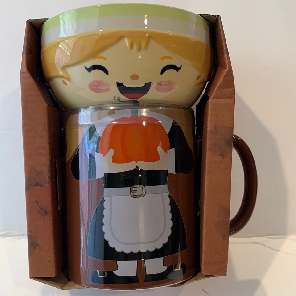 Cute Harvest 2-Pcs Mug & Bowl Set.